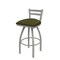 Holland Bar Stool Co 25" Low Back Swivel Counter Stool, Nickel Finish, Graph Parrot Seat 41125AN015 - alternate 1